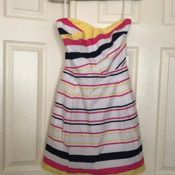 Lilly Pulitzer Dresses & Skirts - Lilly Pulitzer Striped Strapless Dress Size 12